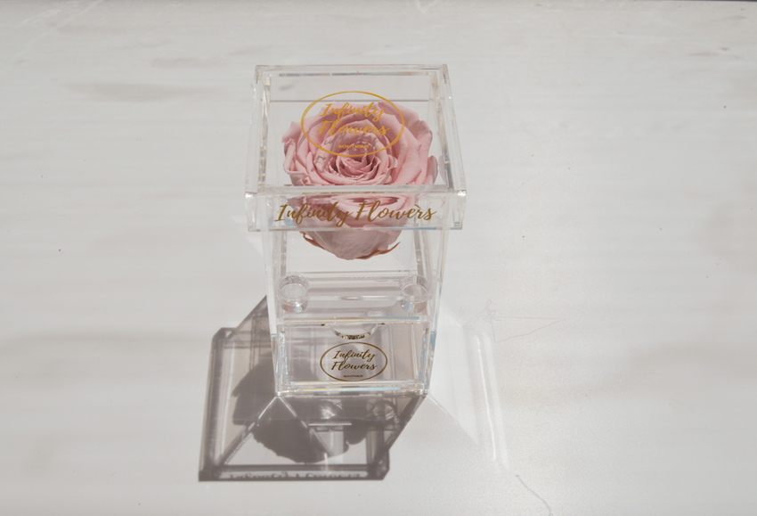 infinity roses, eternity rose, preserved roses, infinity box, luxury box, plexi glass, acrylic box, preserved flowers Cyprus